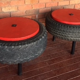 DIY Tyre Coffee Table
